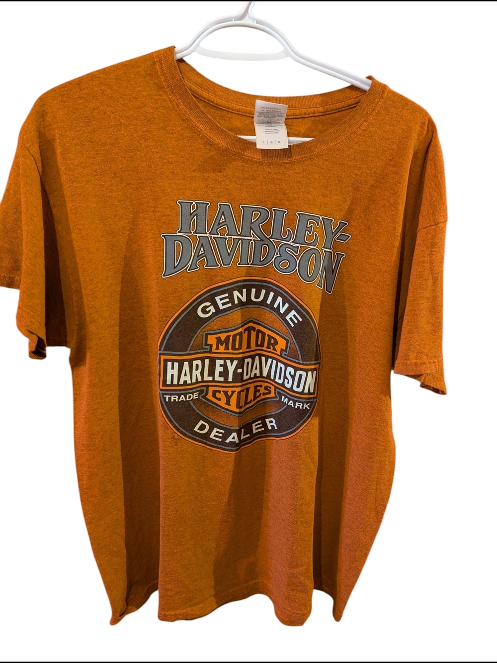 Vintage Harley-Davidson Rust Orange Moto